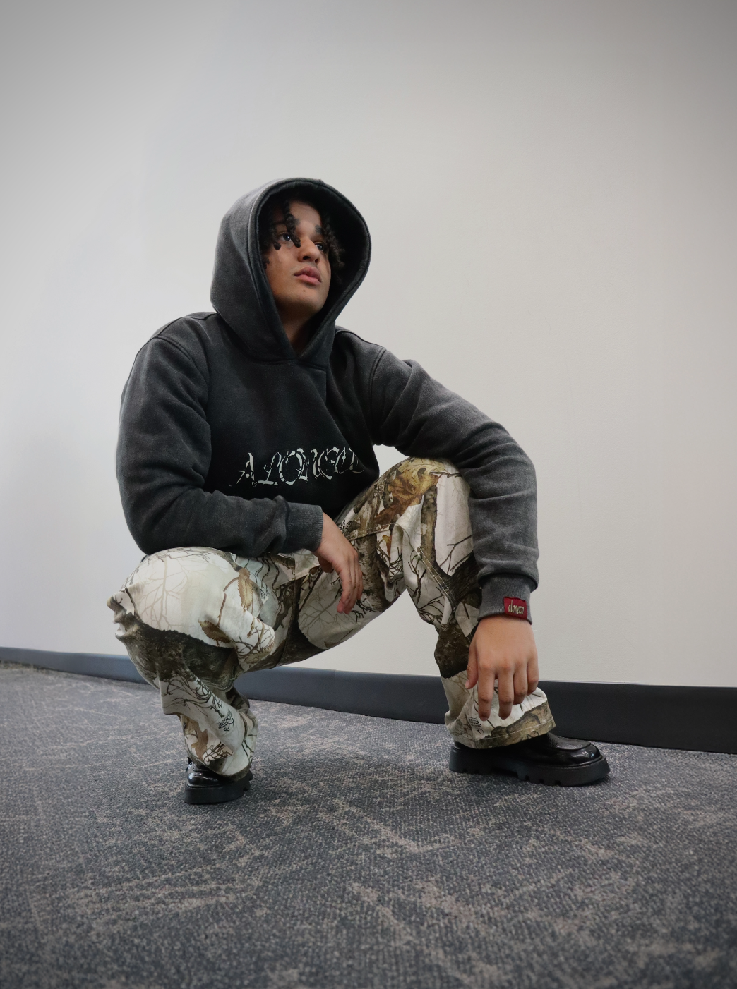 ALONECO Gothic Bone Hoodie