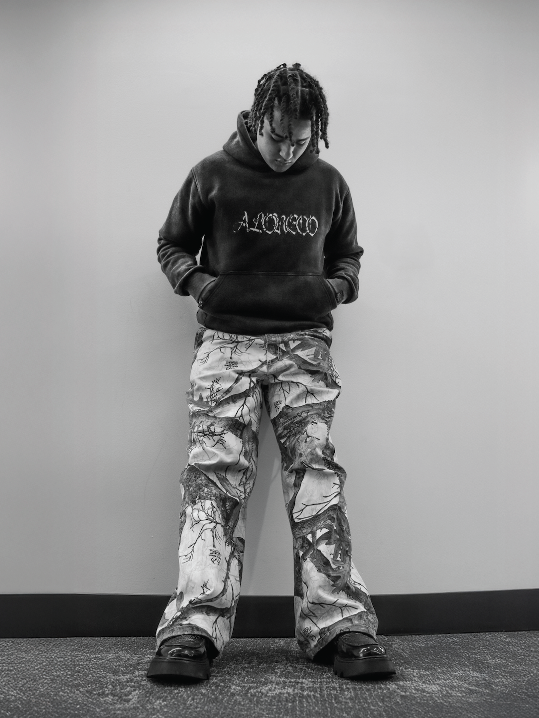 ALONECO Gothic Bone Hoodie