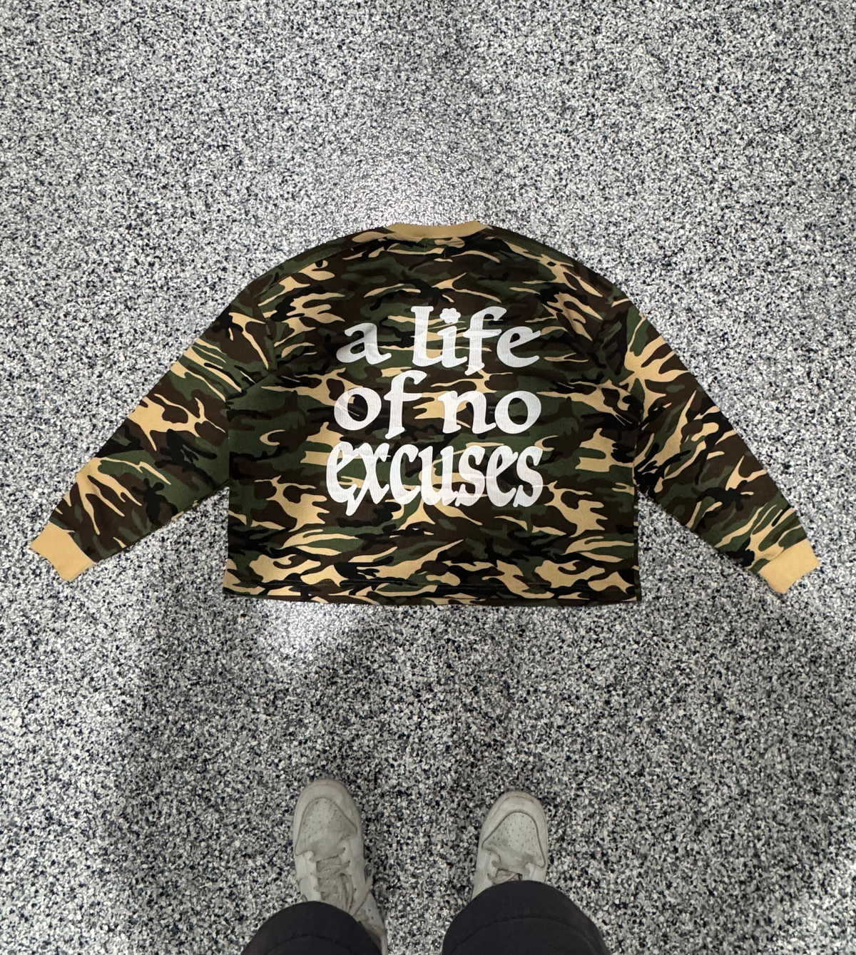 Camo Waffle Knit Long Sleeve