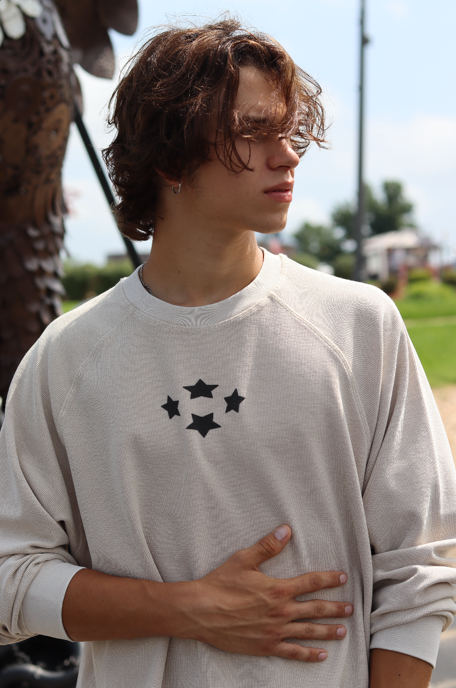 Waffle Knit Long Sleeve
