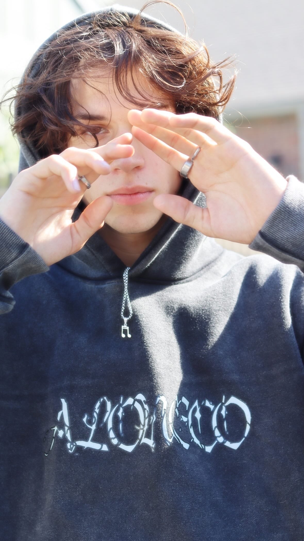 ALONECO Gothic Bone Hoodie