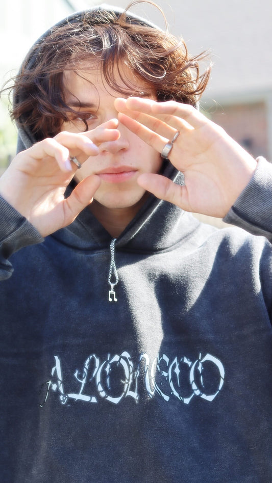 ALONECO Gothic Bone Hoodie