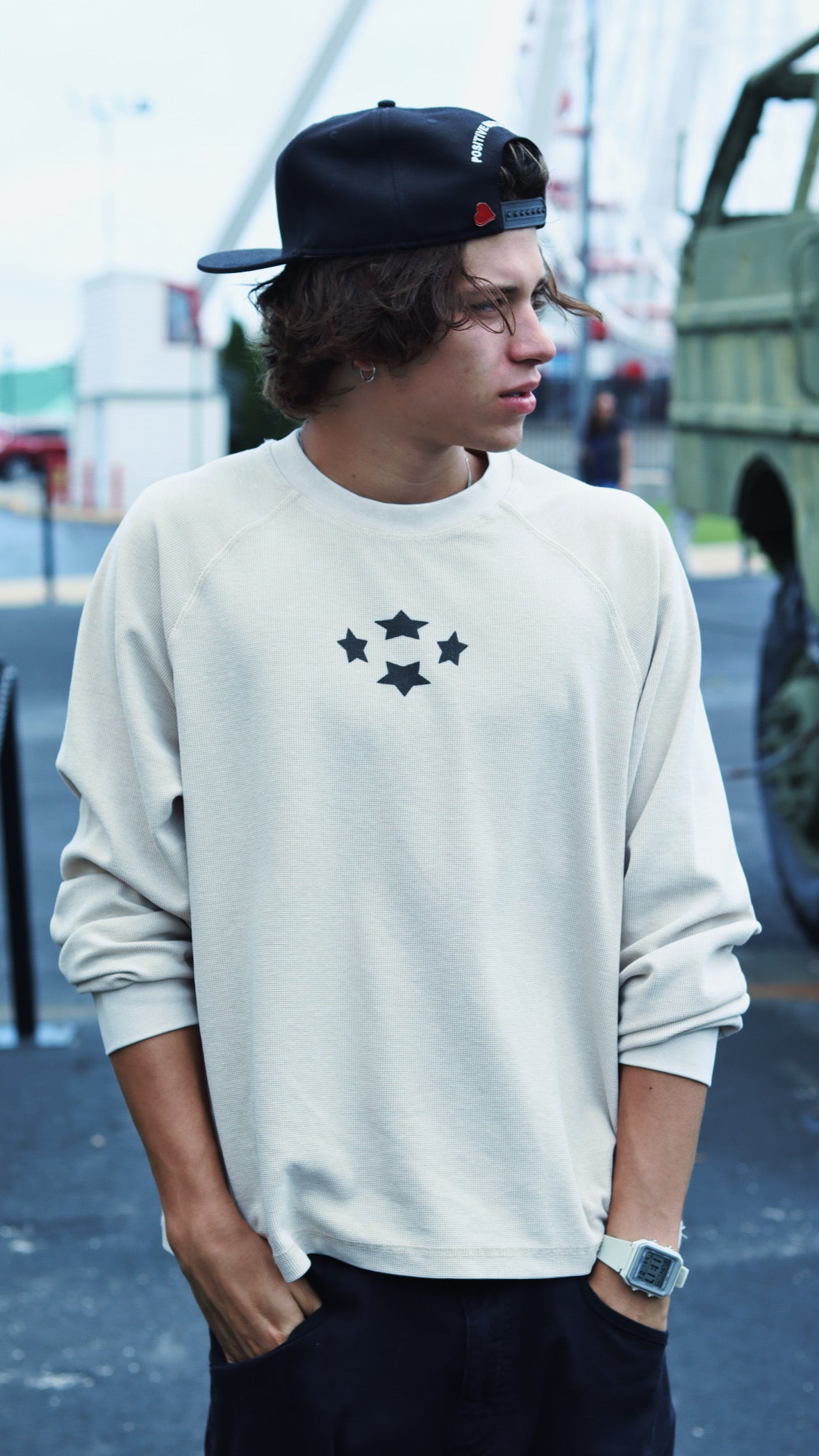 Waffle Knit Long Sleeve